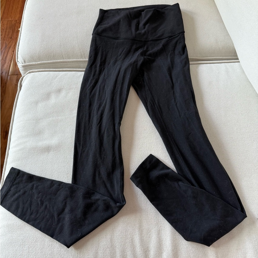 Lululemon Wunder Under Leggings, black, full length, size 4